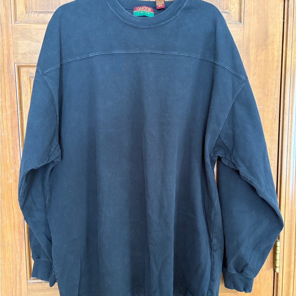 Classic Black Men's Long Sleeve heavy weight tee